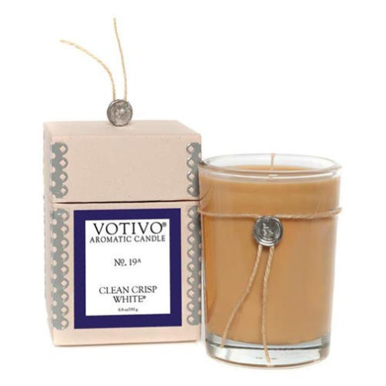 Votivo Aromatic Candle No. 19 6.8 Oz. - Clean Crisp White