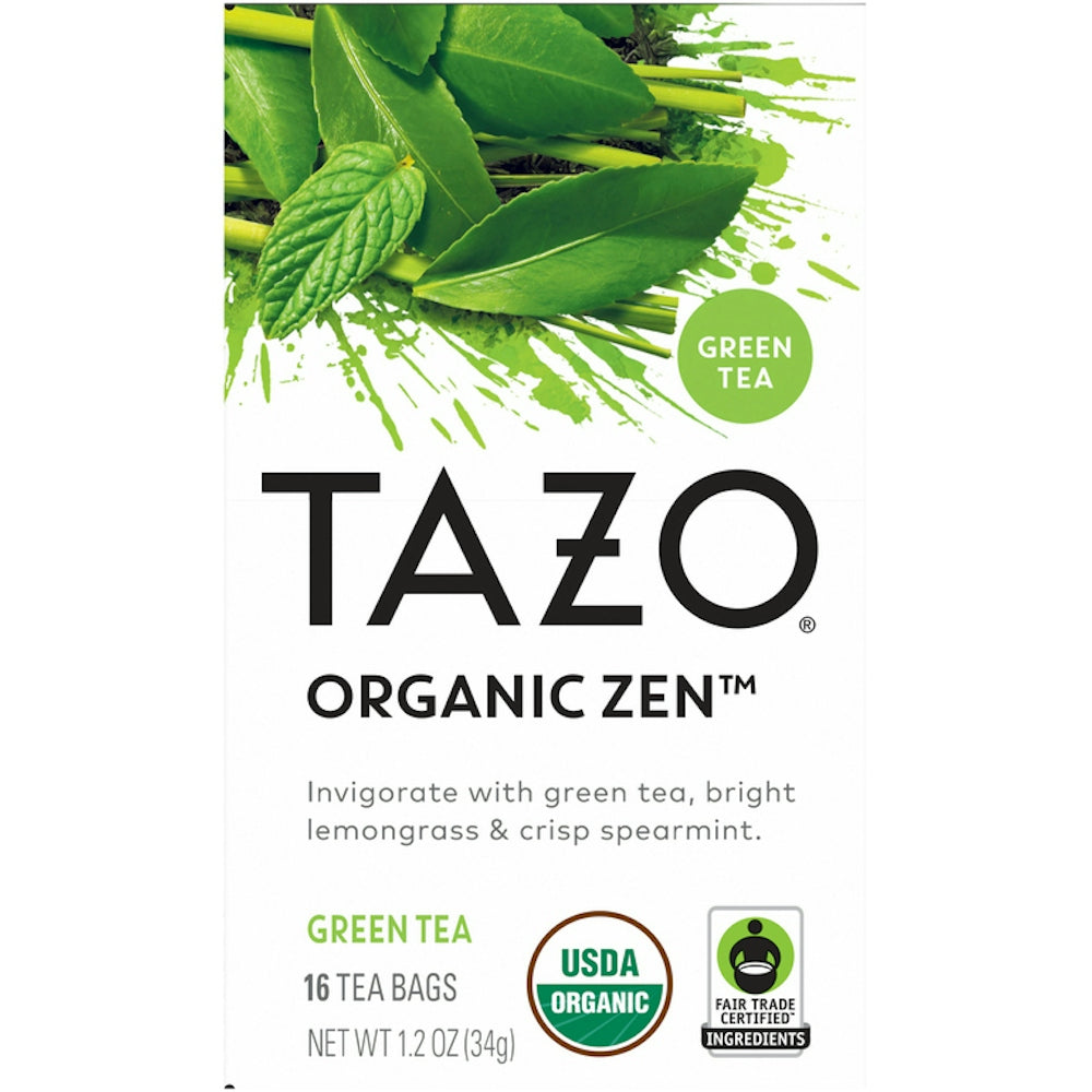 Tazo Organic Zen Green Tea Bags - 96/Case