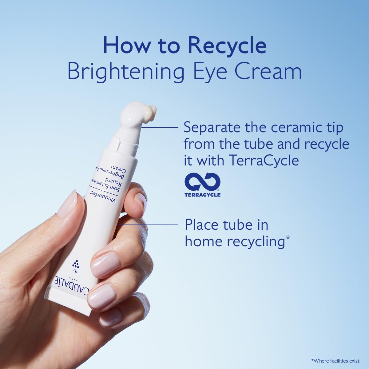 Caudalie Vinoperfect Dark Circle Brightening Eye Cream with Niacinamide, Fragrance Free - 15 mL