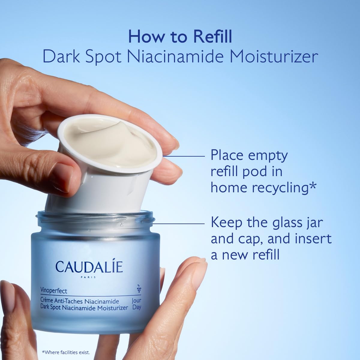 Caudalie Vinoperfect Instant Brightening Dark Spot Moisturizer with Niacinamide - 1.7 Fl. Oz, Packaging may vary