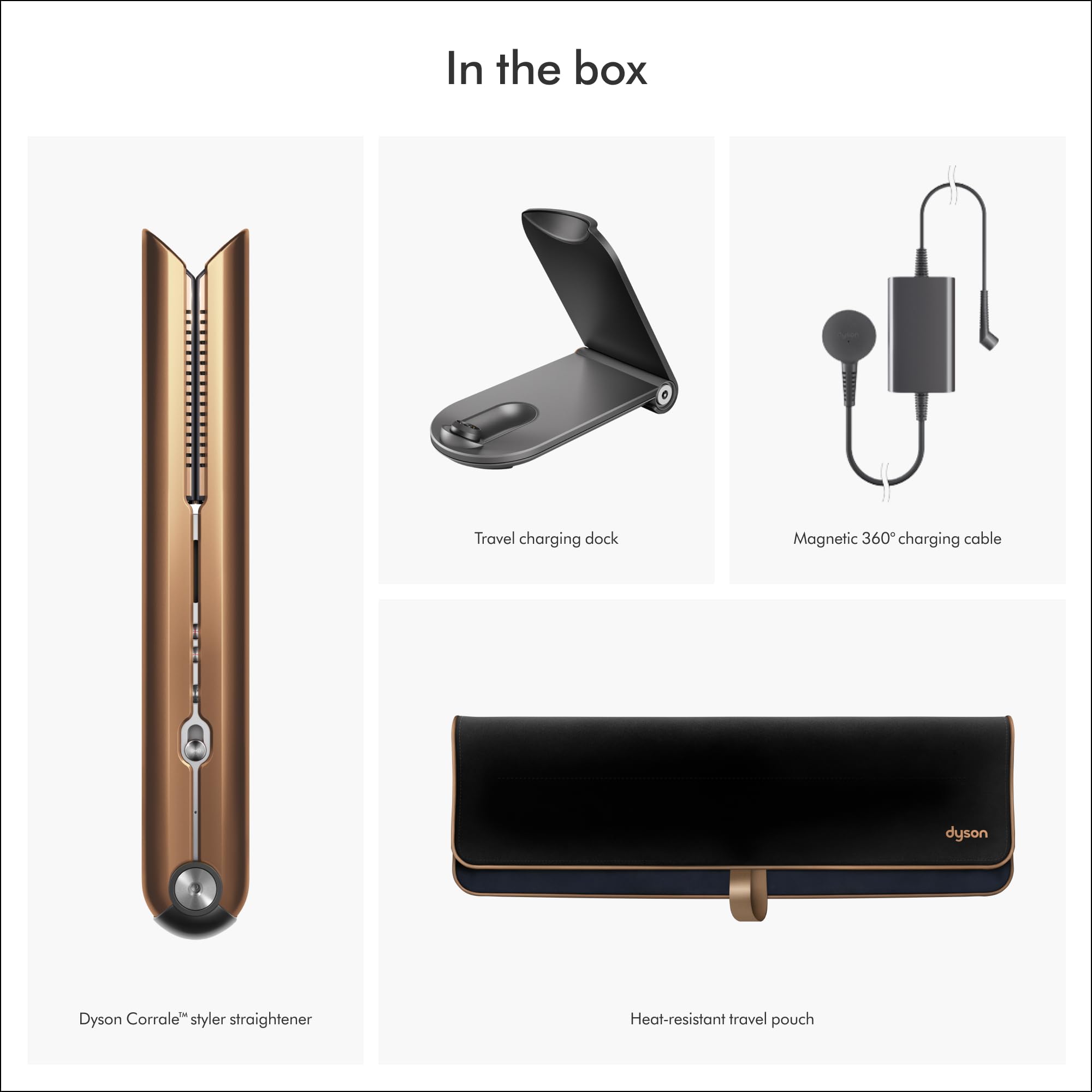 Dyson Corrale™ Hair Straightener, Nickel/Copper