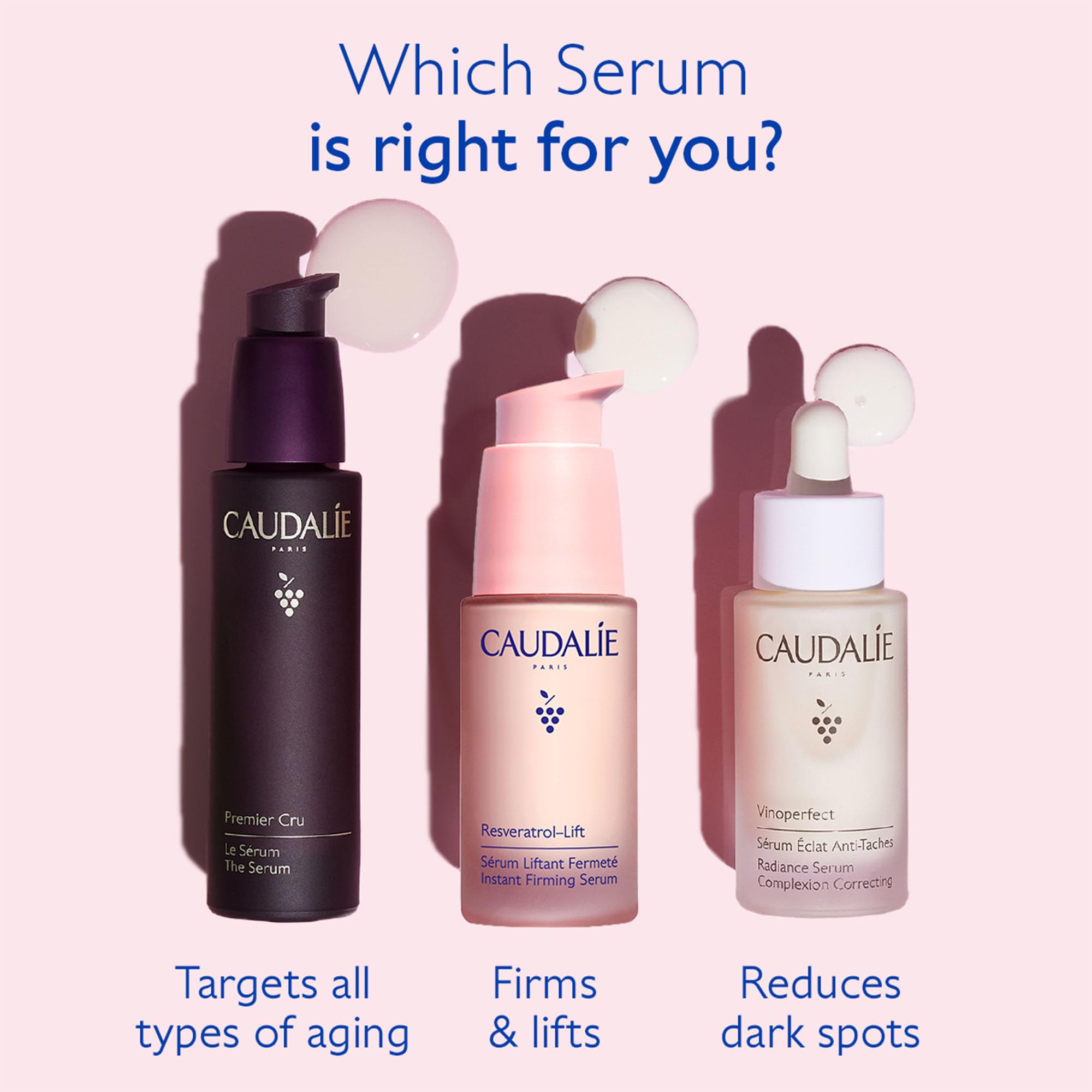 Caudalie Resveratrol-Lift Instant Firming Retinol Alternative Serum, Refillable - 30 mL