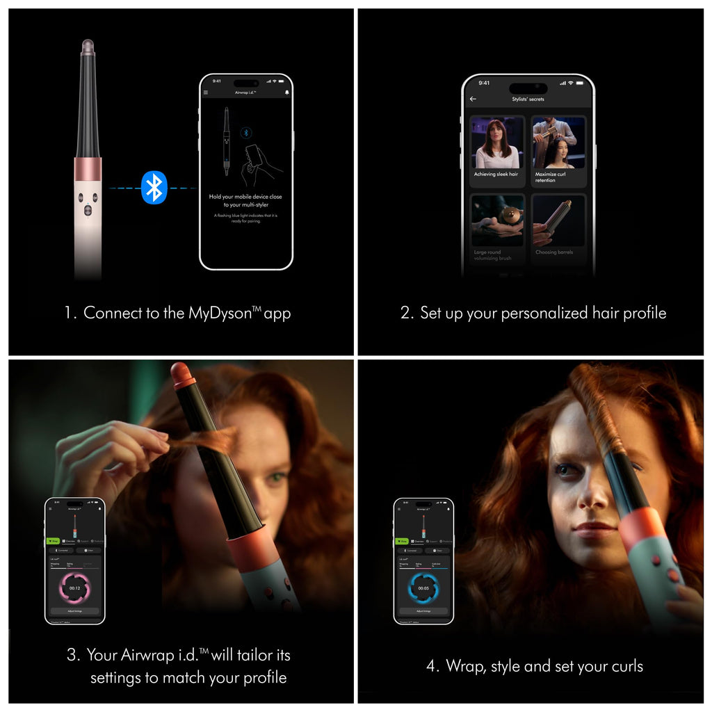 Dyson Airwrap i.d.™ Multi-Styler and Dryer Curly+Coily in Ceramic Pink and Rose Gold