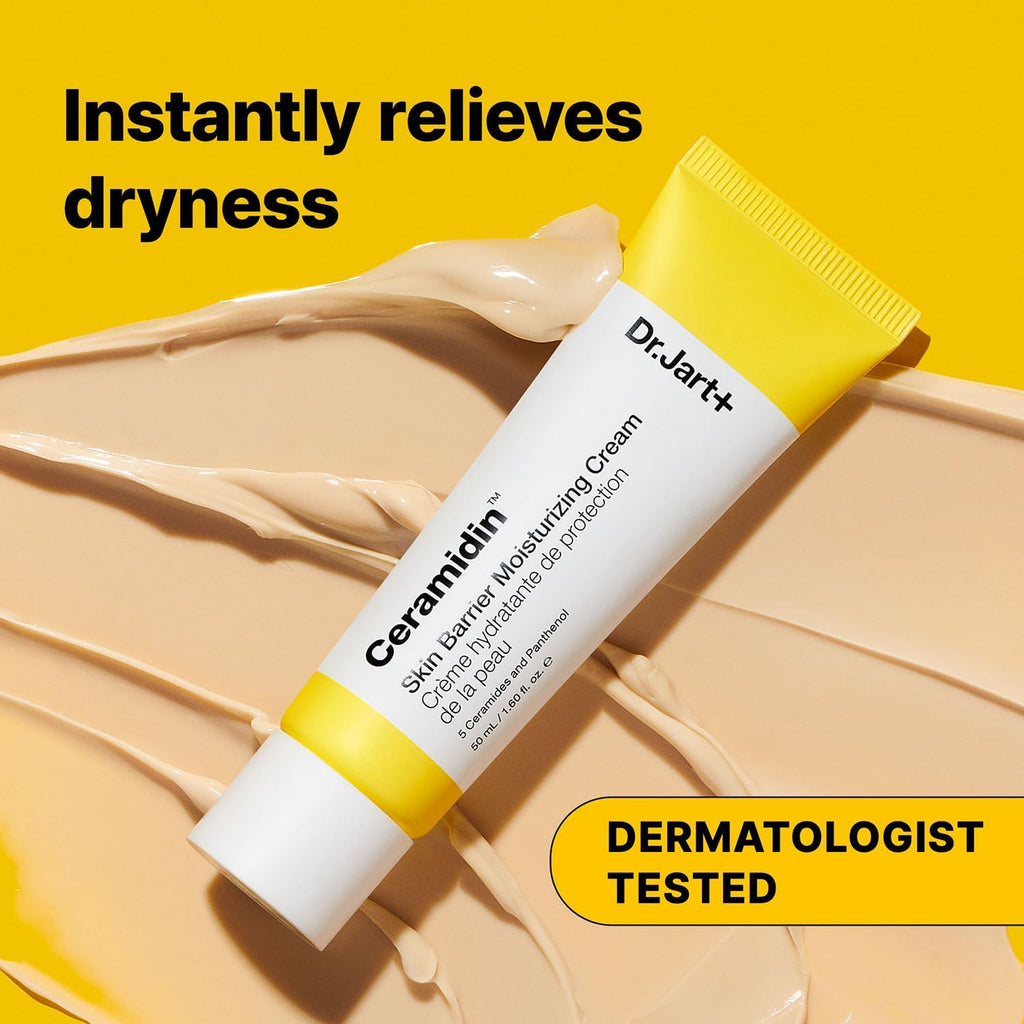 Dr.Jart+ Ceramidin Skin Barrier Moisturizer Face Cream For Dry Skin with Ceramides and Panthenol | Korean Skin Care 2.53 Fl Oz