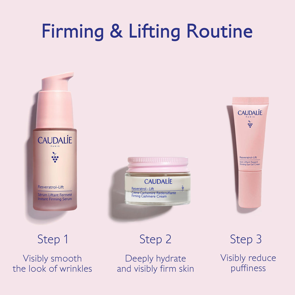 Caudalie Resveratrol-Lift Lift & Firm Essentials Skin Care Set with Full-Size Resveratrol-Lift Serum + 2 Free Travel-Size Products ($125 Value)