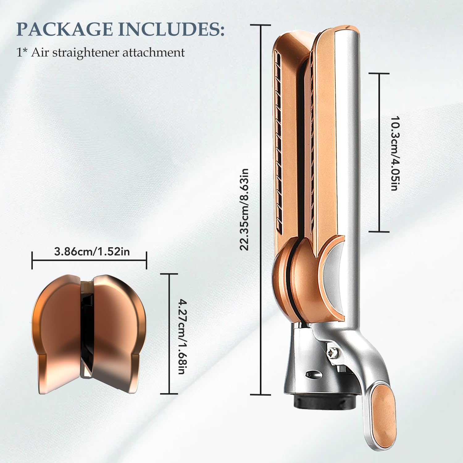 Airflow Attachment for Dyson Airwrap Styler, Nozzles Attachment for Smooth Hair Style with Less Damage and Breakage for Dyson Airwrap HS01 HS05 HS08
