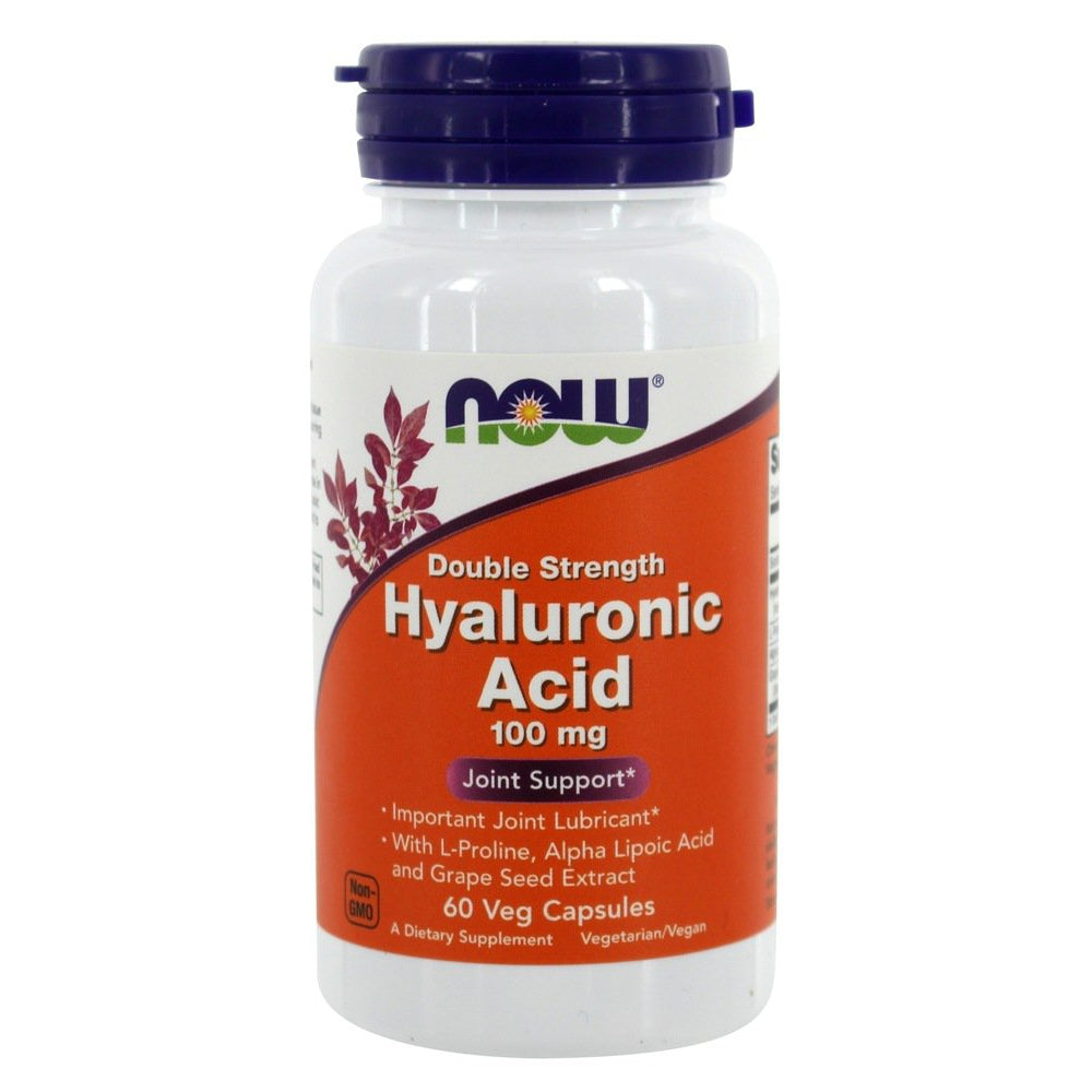 NOW Foods Hyaluronic Acid, Double Strength 100 Mg - 60 Veg Capsules