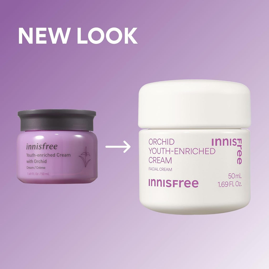 Innisfree Orchid Youth-Enriched Cream, Korean Face Cream for Firming and Hydrated Skin