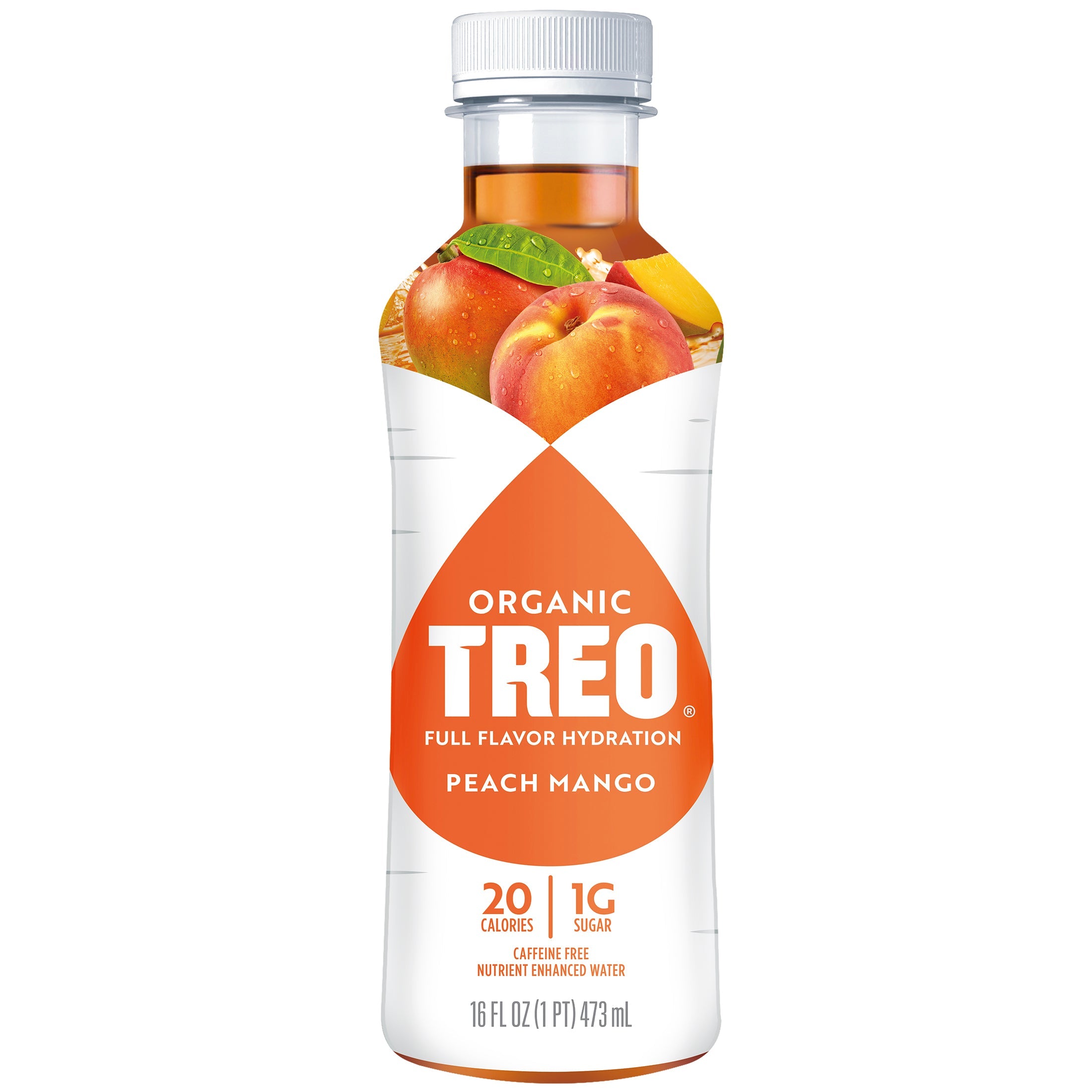 Treo Organic Peach Mango Fruit & Birch Water 16 Oz