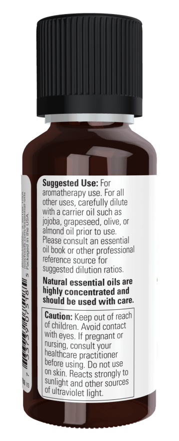 NOW Essential Oils, 100% Pure Bergamot Essential Oil, cold pressed