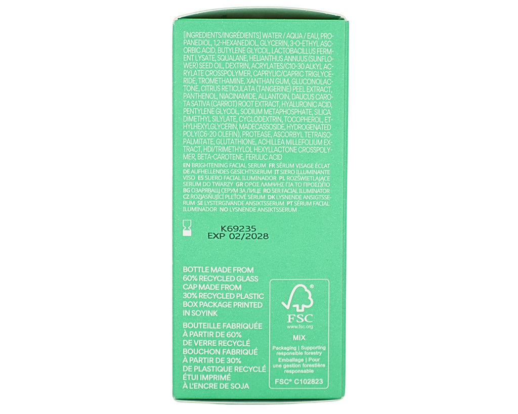 Green Tea Enzyme Vitamin C Brightening Serum - 1.01 fl oz