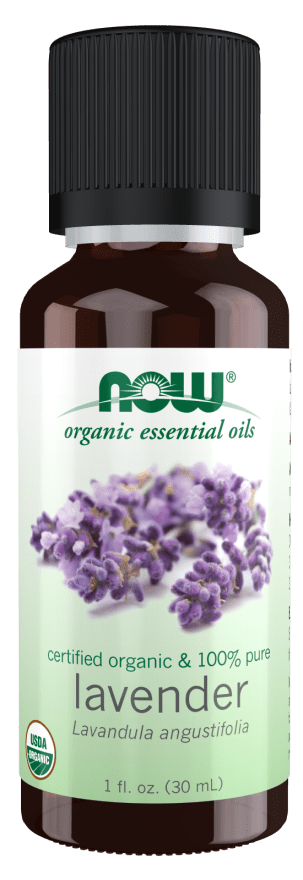 NOW Organic Essential Oils, 100% Lavender Essential Oil, USDA Certified organic & pure