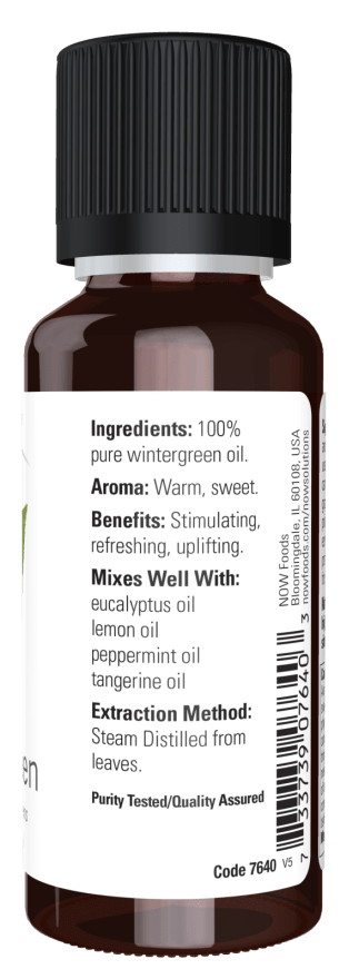 NOW Essential Oils, 100% Pure Wintergreen Essential Oil
