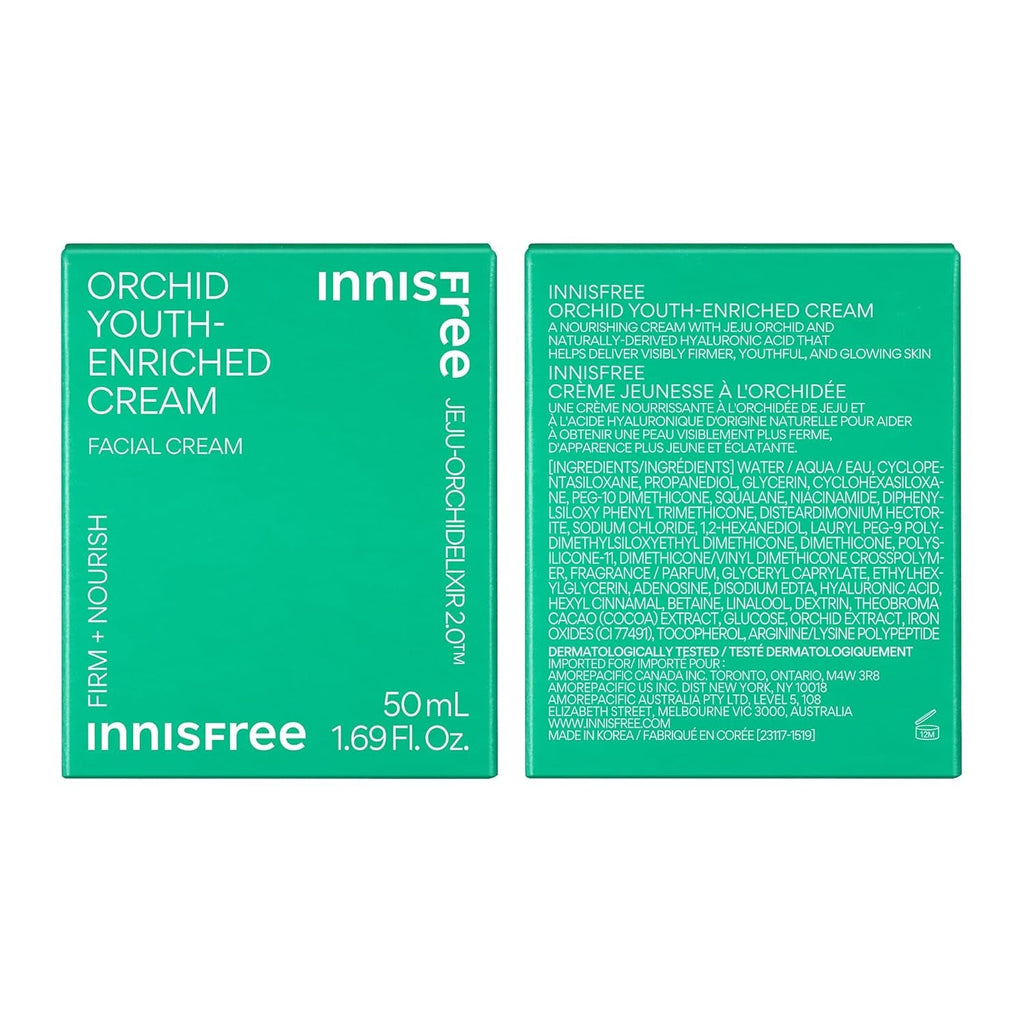 Innisfree Orchid Youth-Enriched Cream, Korean Face Cream for Firming and Hydrated Skin